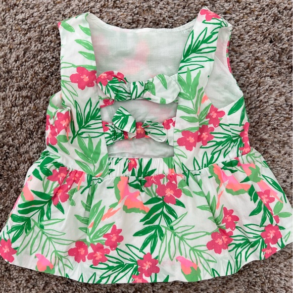 Janie and Jack Floral Peplum Top - Size 18-24 months - Picture 2 of 4